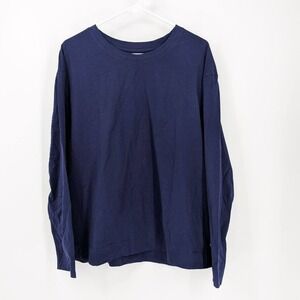 Koolaburra by UGG Round Neck Long Sleeve Tee T Shirt Navy Blue‎ Women's Size XL